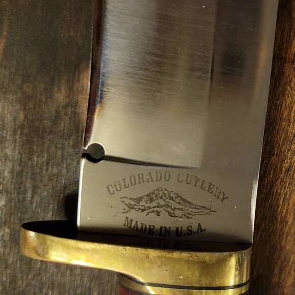 Colorado Cutlery Antler Handle Knife with Handmade Sheath by Slickbald - Picture 7 of 10